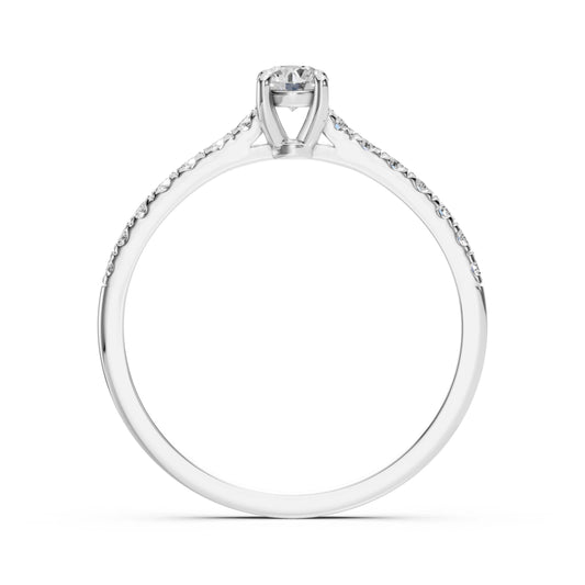 Solitaire Eternity Ring (Round), 0.2 ct — 101-10094(3.7)