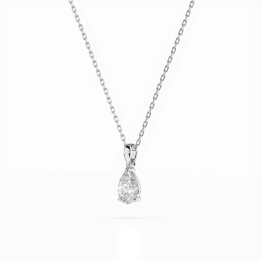 Solitaire Necklace (Pear), 0.3 ct — 104-10067(0.30)PAR