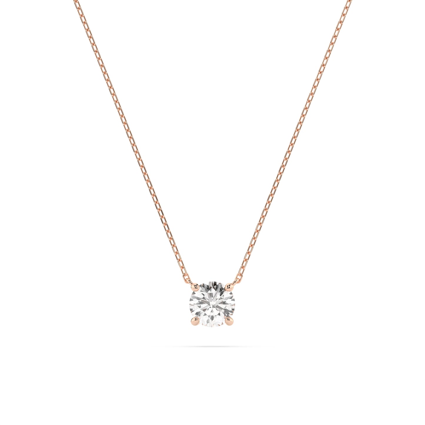 Solitaire Necklace (Round), 0.5 ct — 104-10040(5.1)