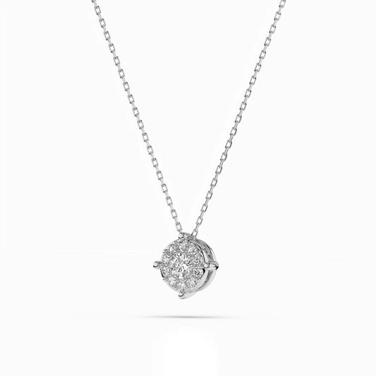 Solitaire Eternity Necklace (Round), 0.1 ct — 104-10001(3.0)