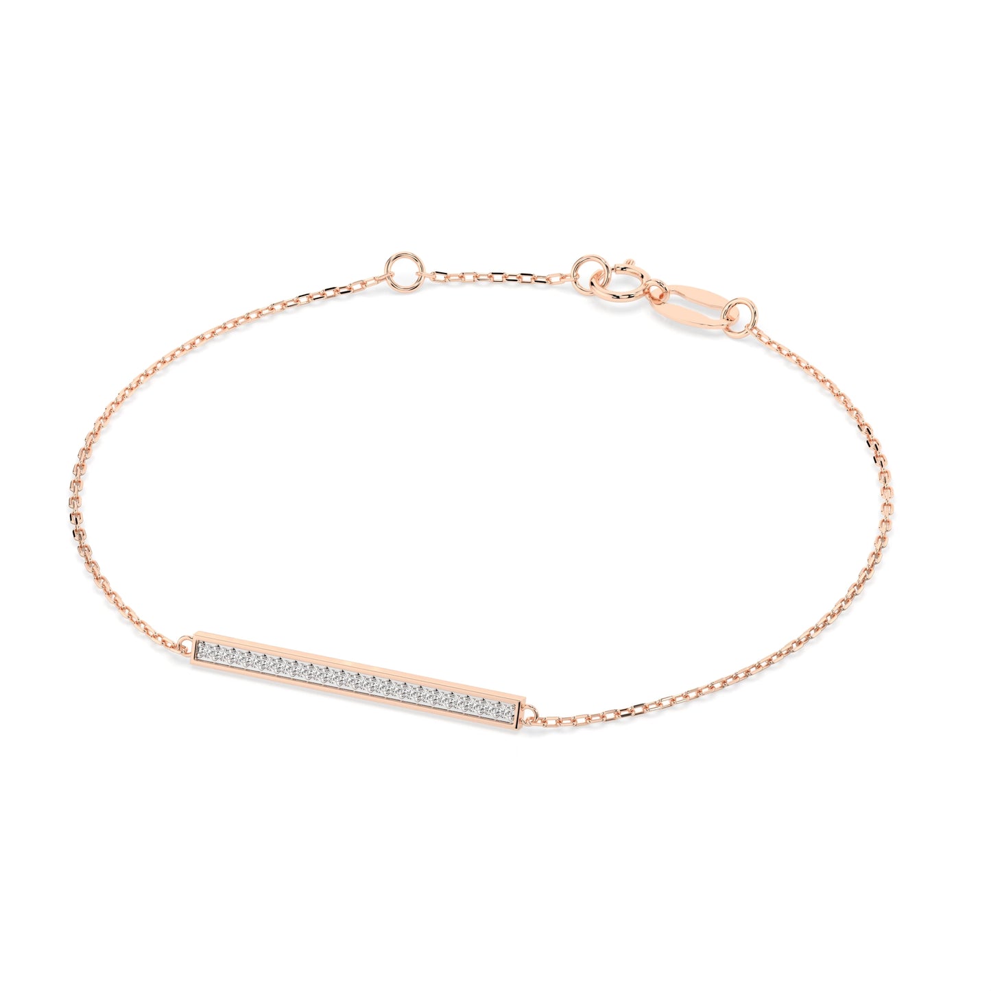 Minimalism Bracelet (Round), 0.1 ct — 105-10017