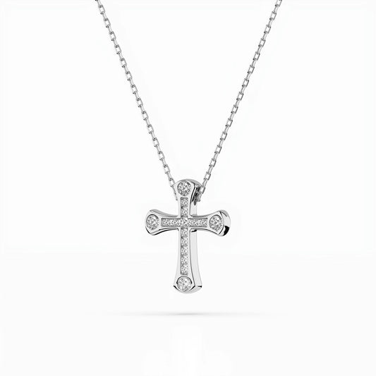 Minimalism Necklace (Round), 0.06 ct — 104-10009