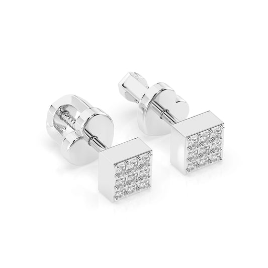 Illusion Earring (Round), 0.11 ct — 102-10063