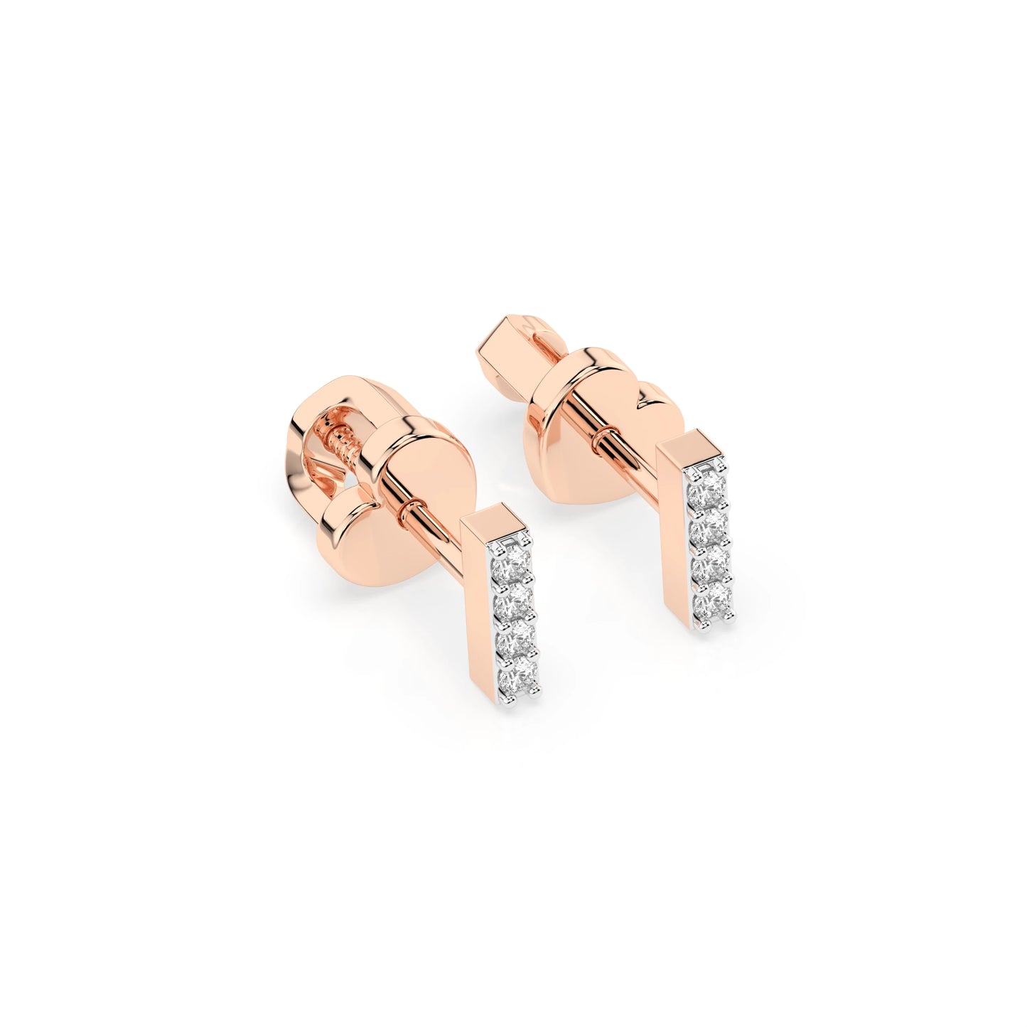 Minimalism Earring (Round), 0.08 ct — 102-10069