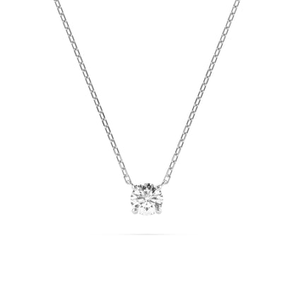 Solitaire Necklace (Round), 0.15 ct — 104-10040(3.4)