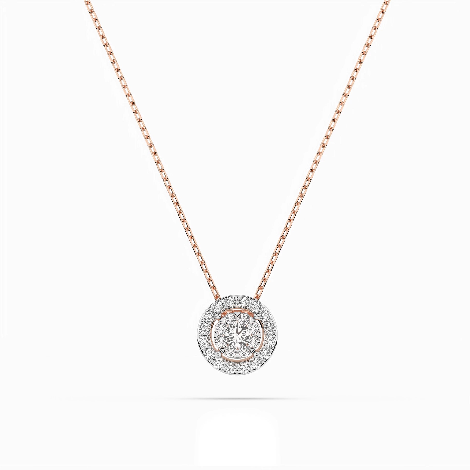 Illusion Necklace (Round), 0.06 ct — 104-10002(2.5)
