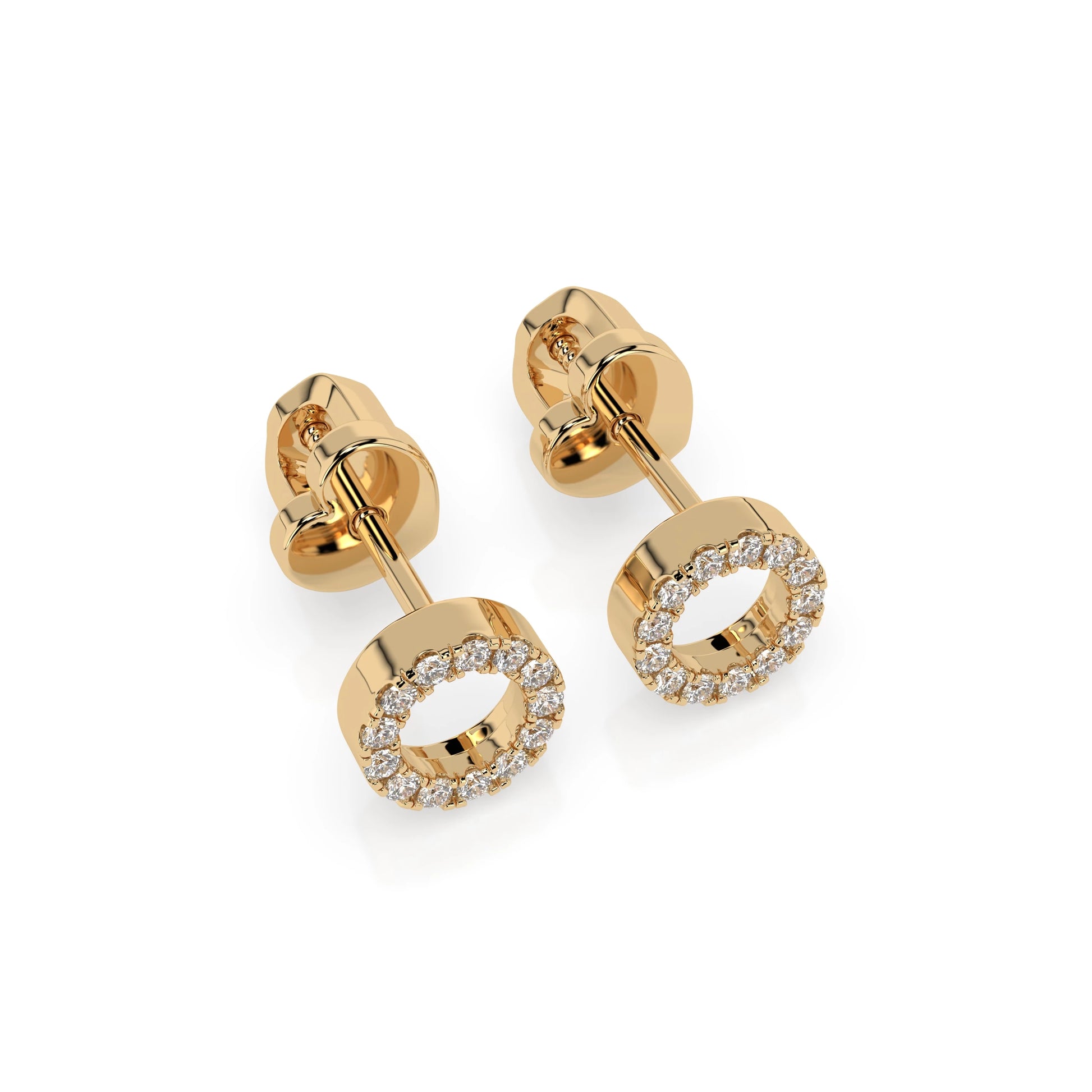 Minimalism Earring (Round), 0.16 ct — 102-10055
