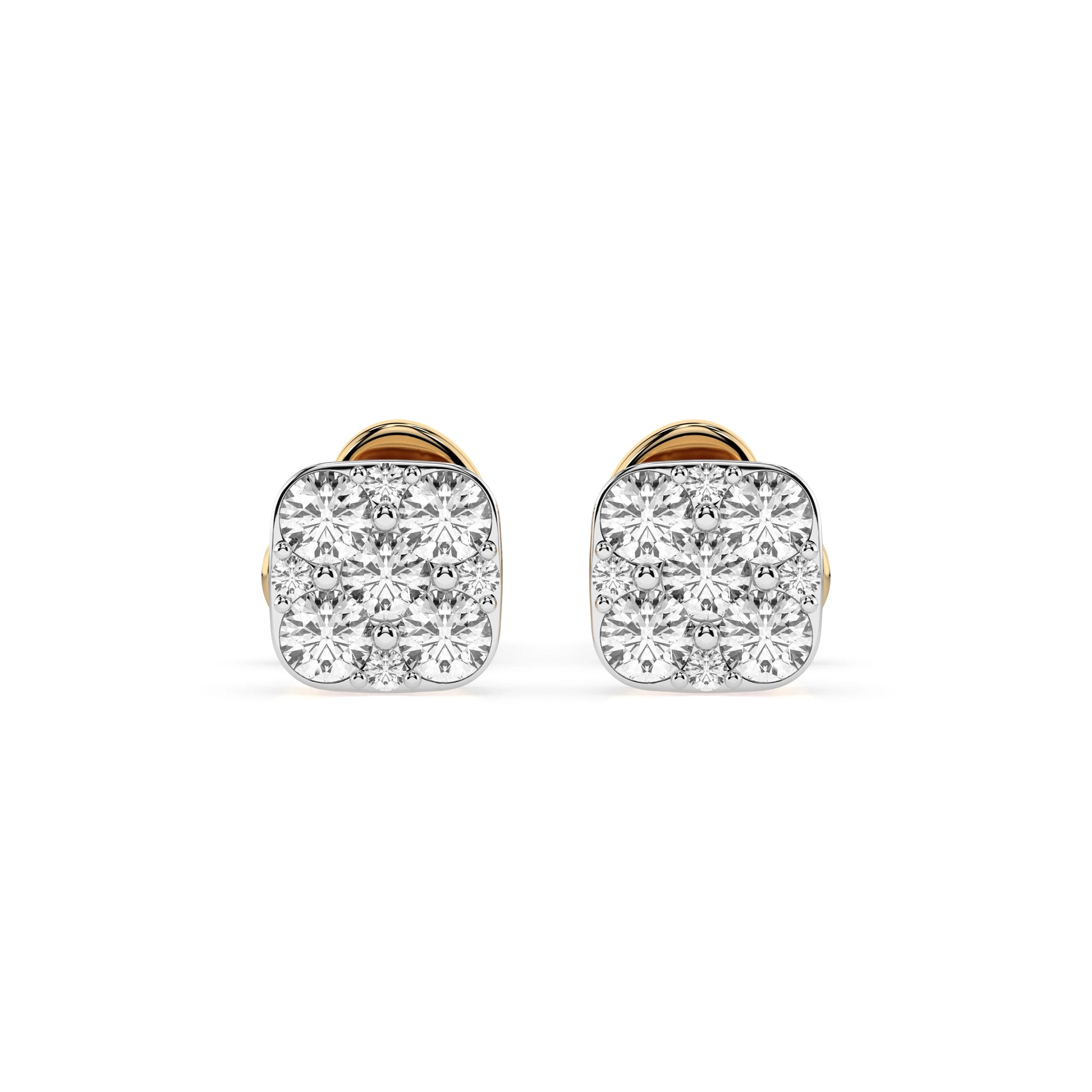 Illusion Earring (Round), 0.06 ct — 102-10107
