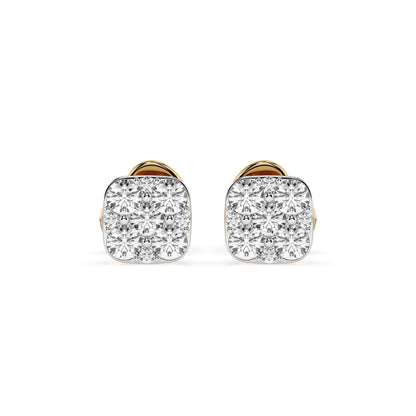 Illusion Earring (Round), 0.06 ct — 102-10107