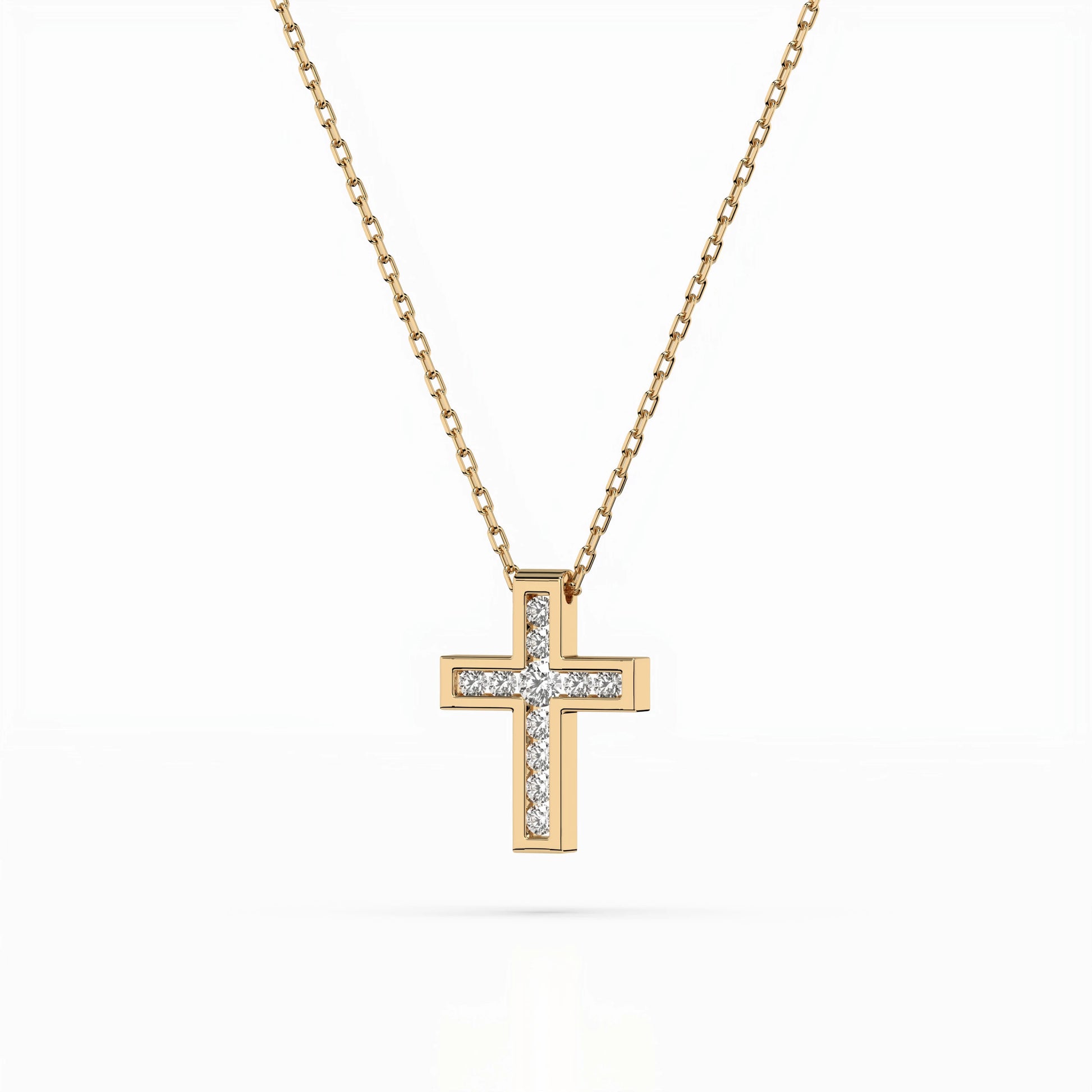Minimalism Necklace (Round), 0.03 ct — 104-10008