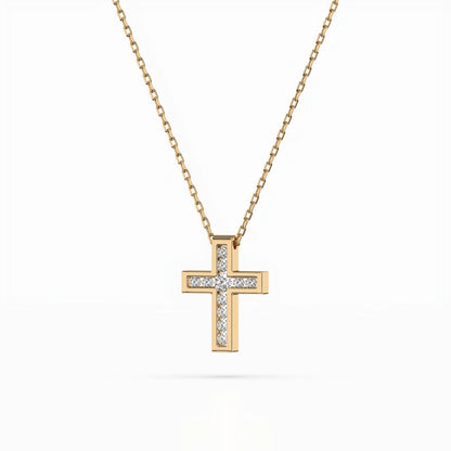 Minimalism Necklace (Round), 0.03 ct — 104-10008