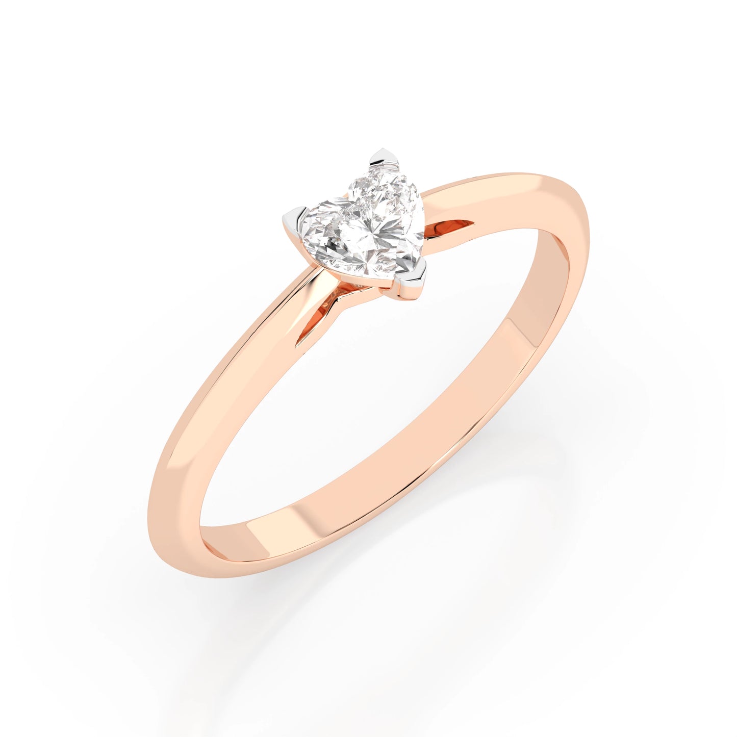 Solitaire Ring (Heart), 0.3 ct — 101-10190(0.30)HRT