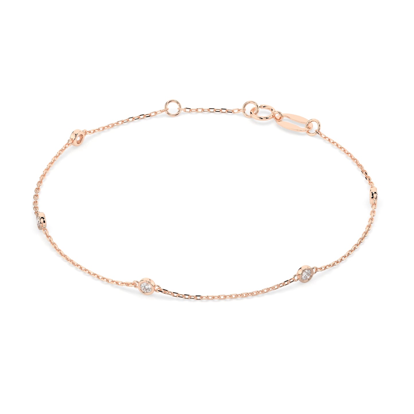 Minimalism Bracelet (Round), 0.14 ct — 105-10008/5(1.9)
