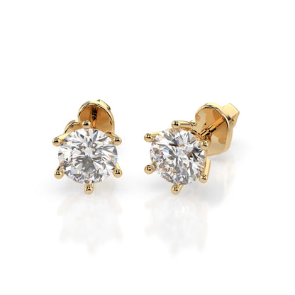 Solitaire Butterfly Earring (Round), 0.8 ct — 102-10151(4.7)