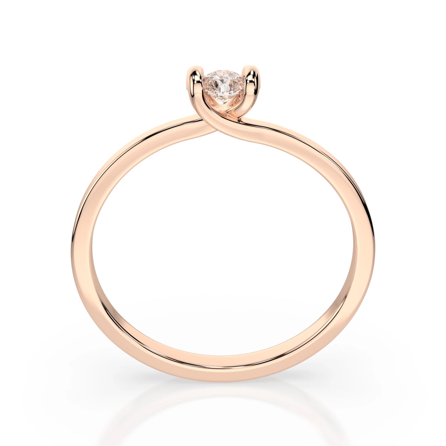 Solitaire Ring (Round), 0.3 ct — 101-10016(4.2)