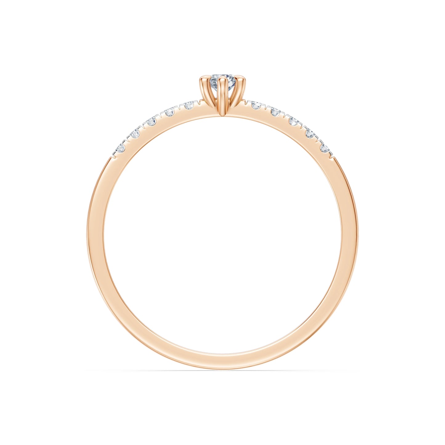 Solitaire Eternity Ring, 0.07 ct — 101-10126/4(2.6)