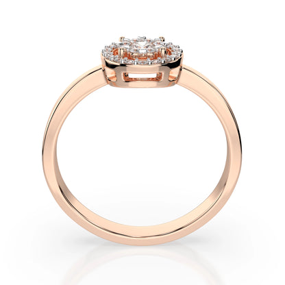 Illusion Ring (Round), 0.06 ct — 101-10018/1(2.5)
