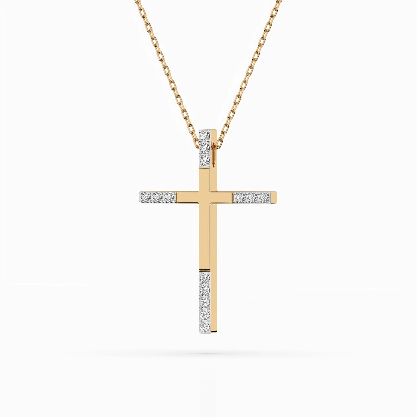 Minimalism Necklace (Round), 0.08 ct — 104-10016