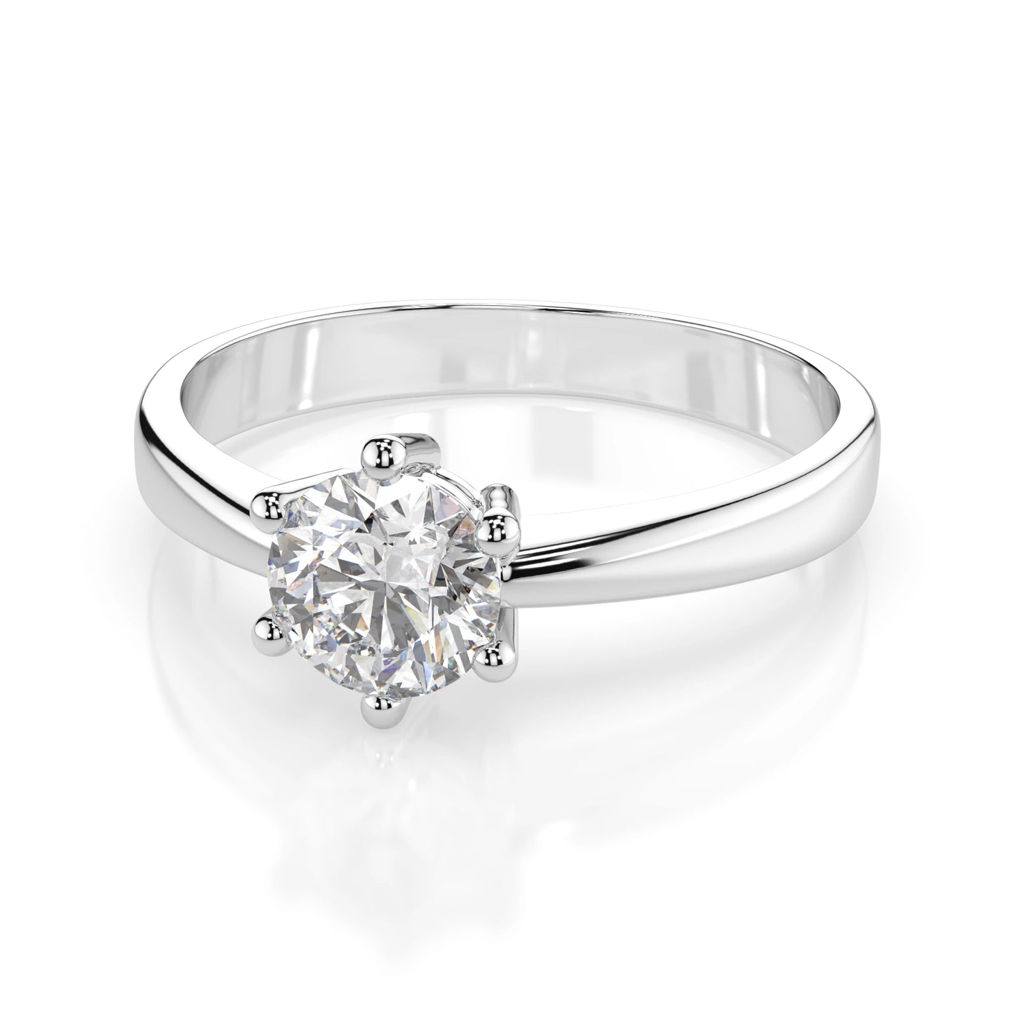 Solitaire Ring (Round), 0.4 ct — 101-10151(4.7)