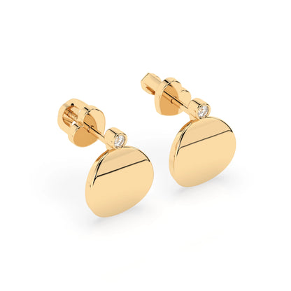 Minimalism Earring (Round), 0.04 ct — 102-10067