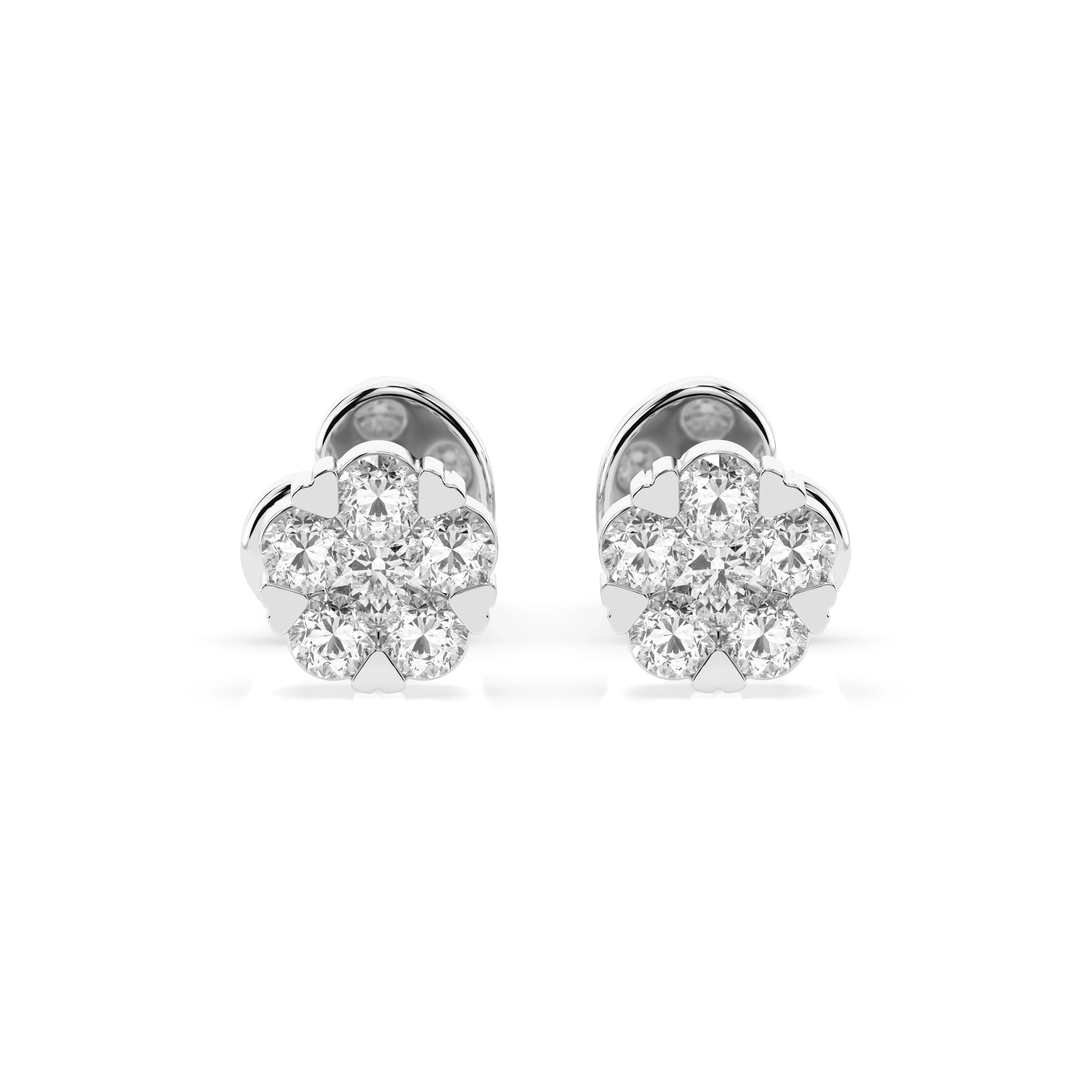 Illusion Earring (Round), 0.06 ct — 102-10015/2(2.0)