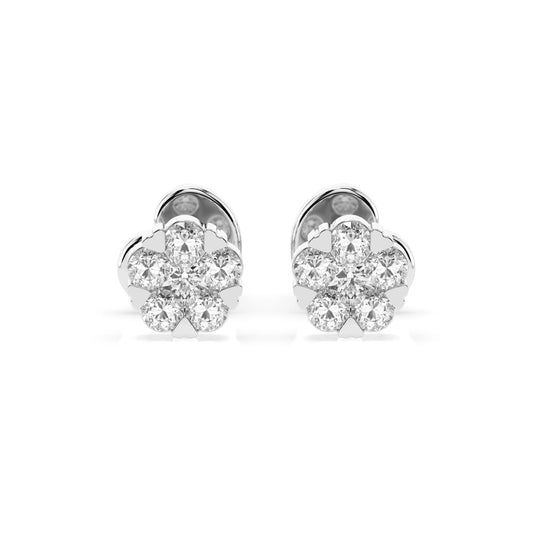 Illusion Earring (Round), 0.06 ct — 102-10015/2(2.0)