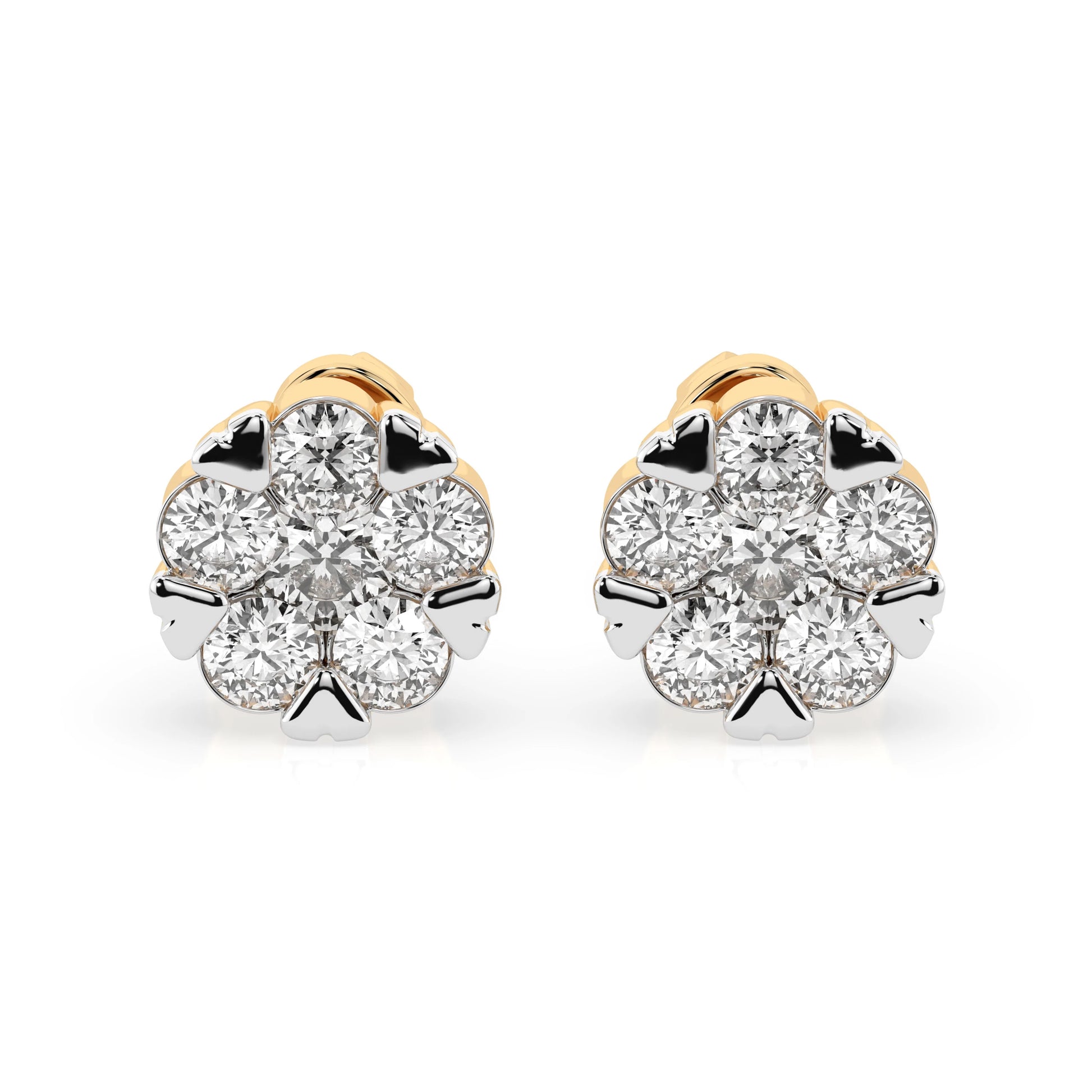 Illusion Earring (Round), 0.2 ct — 102-10015/2(3.0)