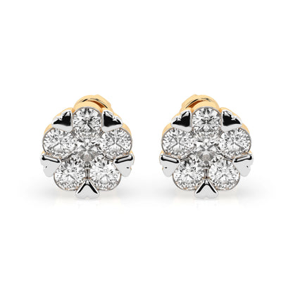 Illusion Earring (Round), 0.2 ct — 102-10015/2(3.0)