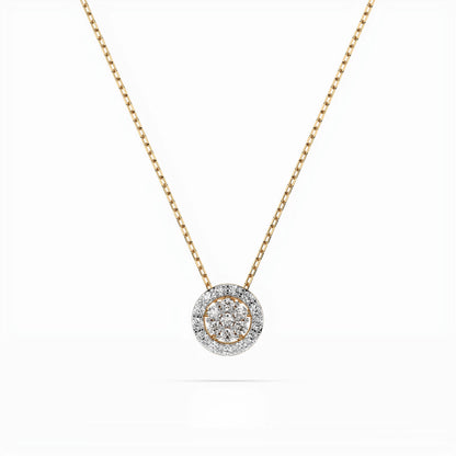 Illusion Necklace (Round), 0.08 ct — 104-10038