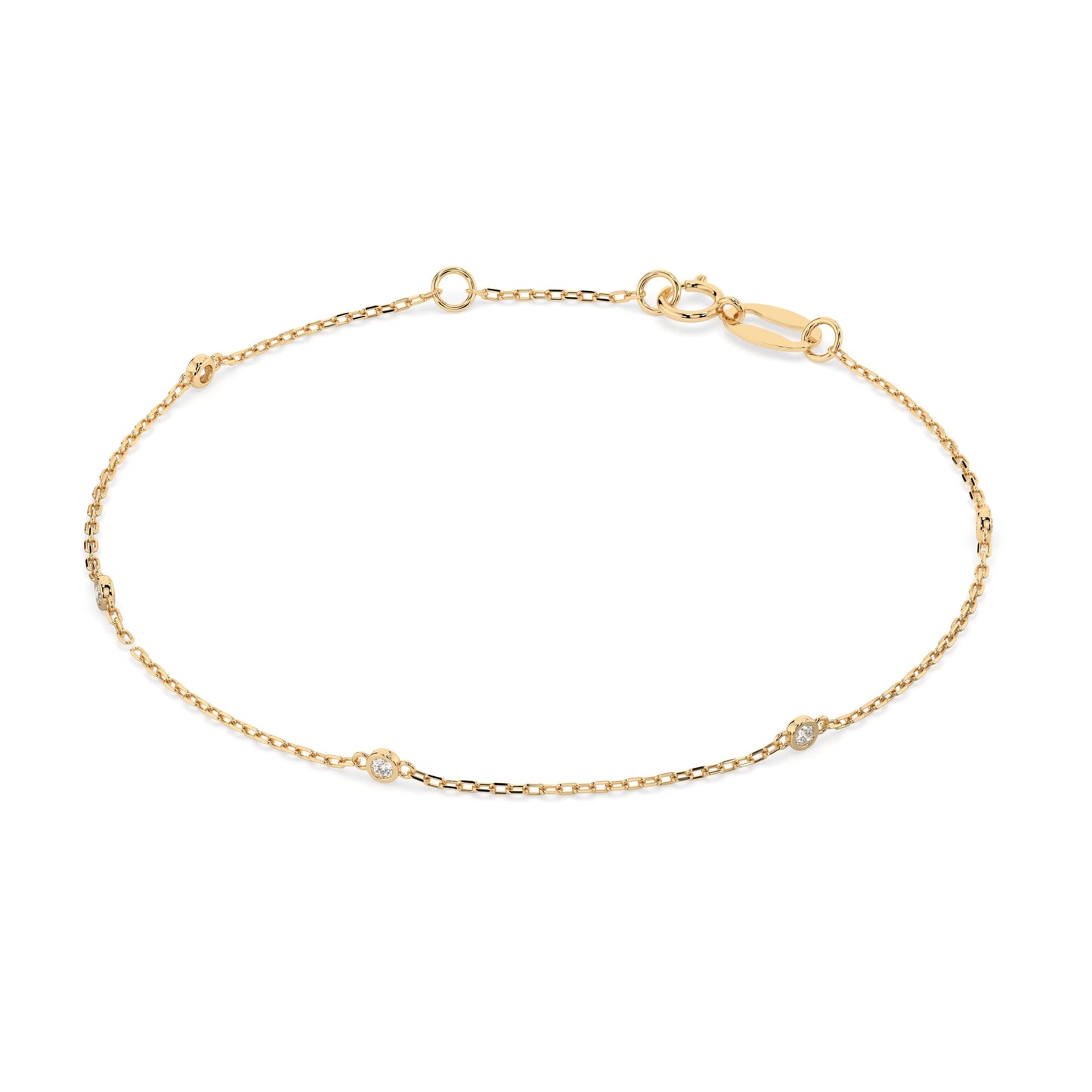 Minimalism Bracelet (Round), 0.07 ct — 105-10008/5(1.4)