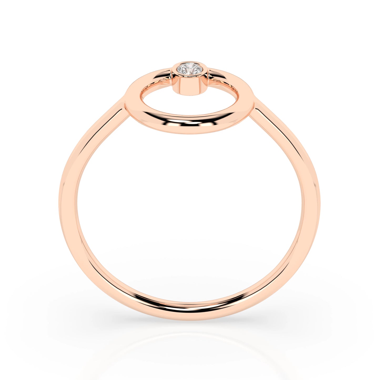 Minimalism Ring (Round), 0.03 ct — 101-10170