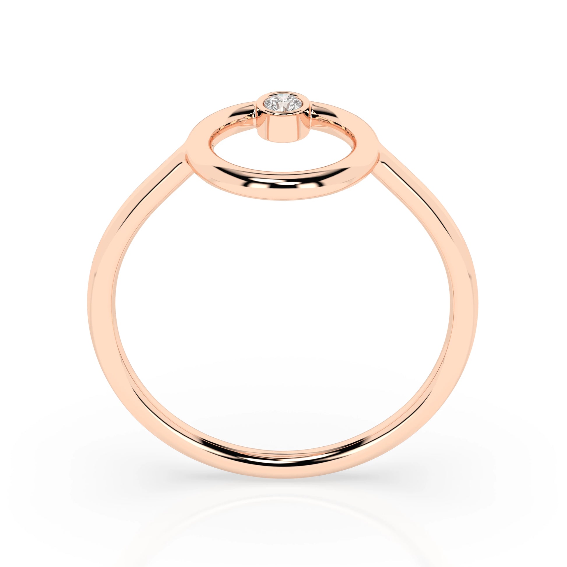 Minimalism Ring (Round), 0.03 ct — 101-10170