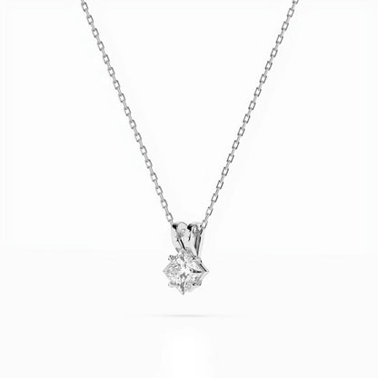 Solitaire Necklace (Princess), 0.3 ct — 104-10070(0.30)PR