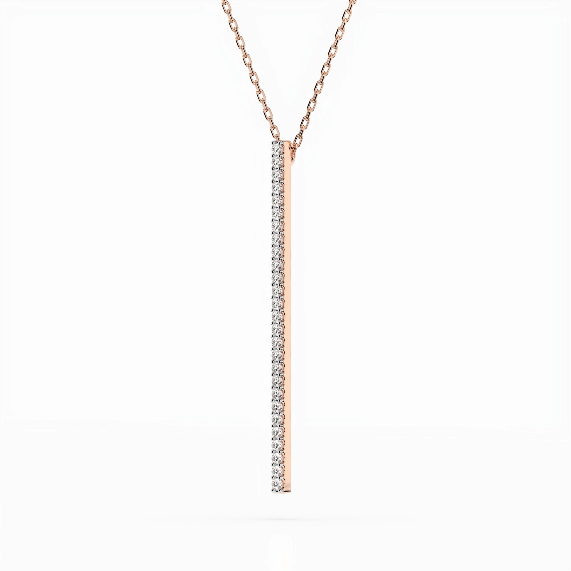 Minimalism Necklace (Round), 0.14 ct — 104-10050