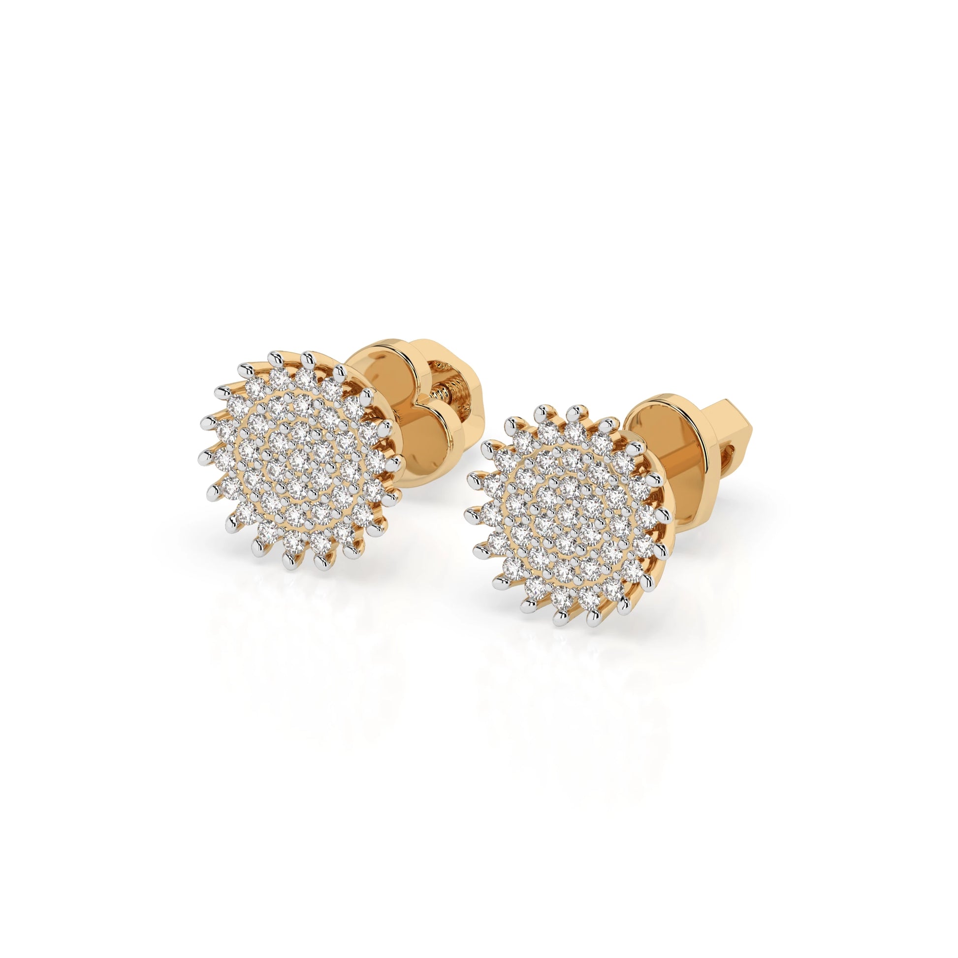 Illusion Earring (Round), 0.3 ct — 102-10171