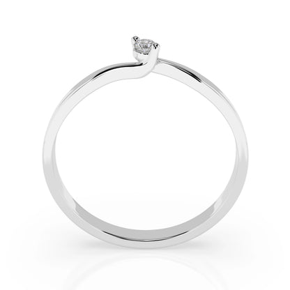 Solitaire Ring (Round), 0.04 ct — 101-10032(2.2)