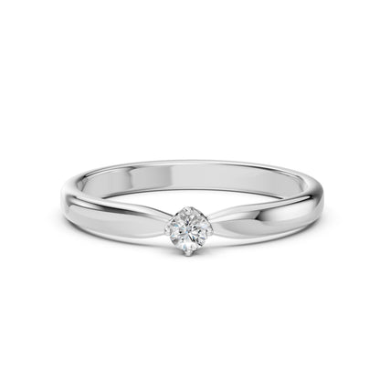Solitaire Ring (Round), 0.1 ct — 101-10041(3.0)