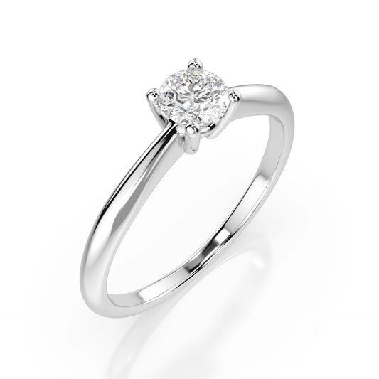 Solitaire Ring (Round), 0.3 ct — 101-10021(4.2)