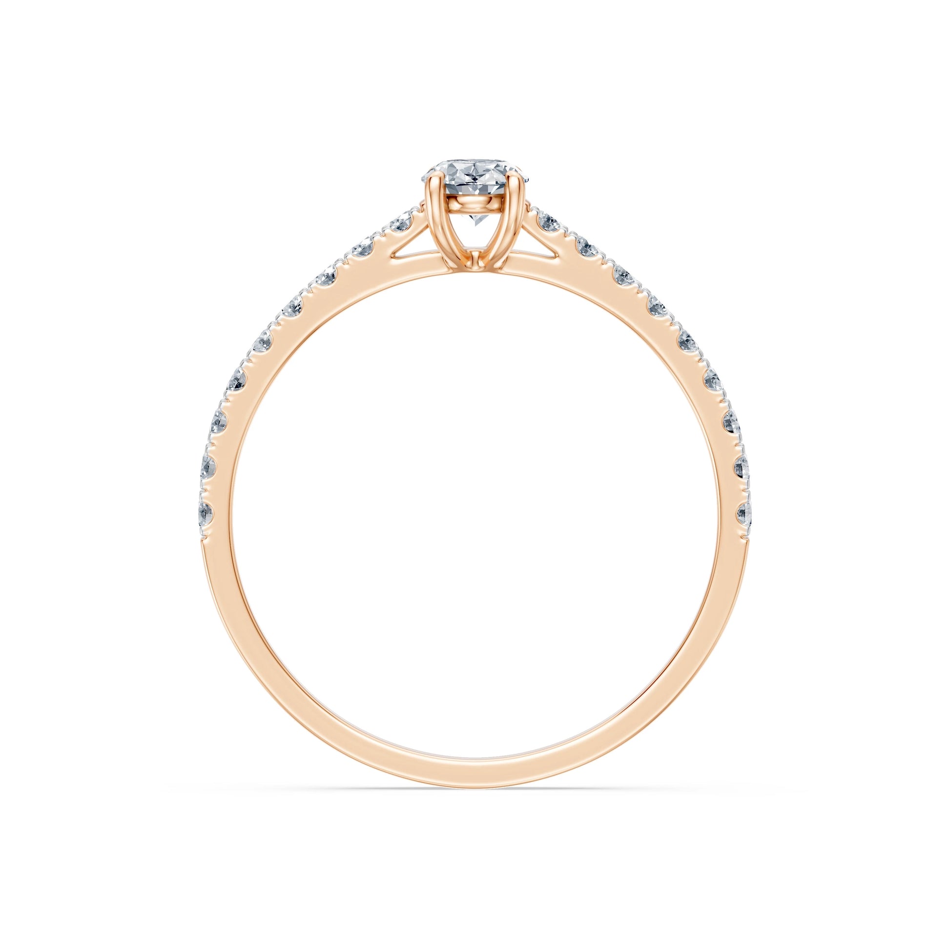 Solitaire Eternity Ring, 0.3 ct — 101-10191(0.30)OV