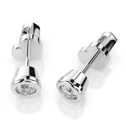 Solitaire Butterfly Earring (Round), 0.3 ct — 102-10010(3.4)