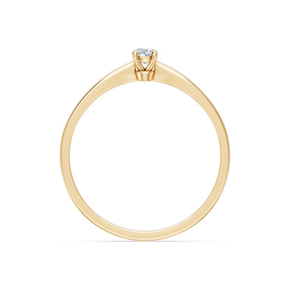 Solitaire Ring, 0.1 ct — 101-10116(3.0)