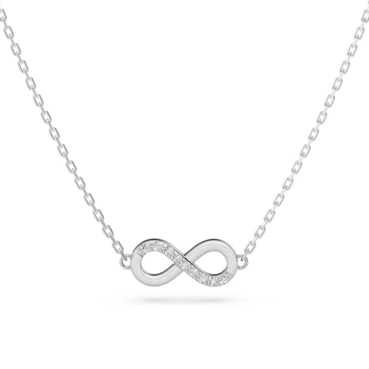 Minimalism Necklace (Round), 0.05 ct — 104-10072