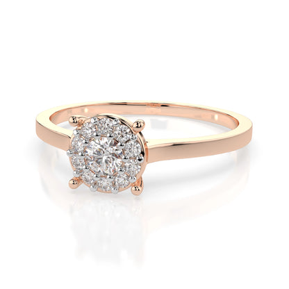 Solitaire Eternity Ring (Round), 0.1 ct — 101-10017/1(3.0)