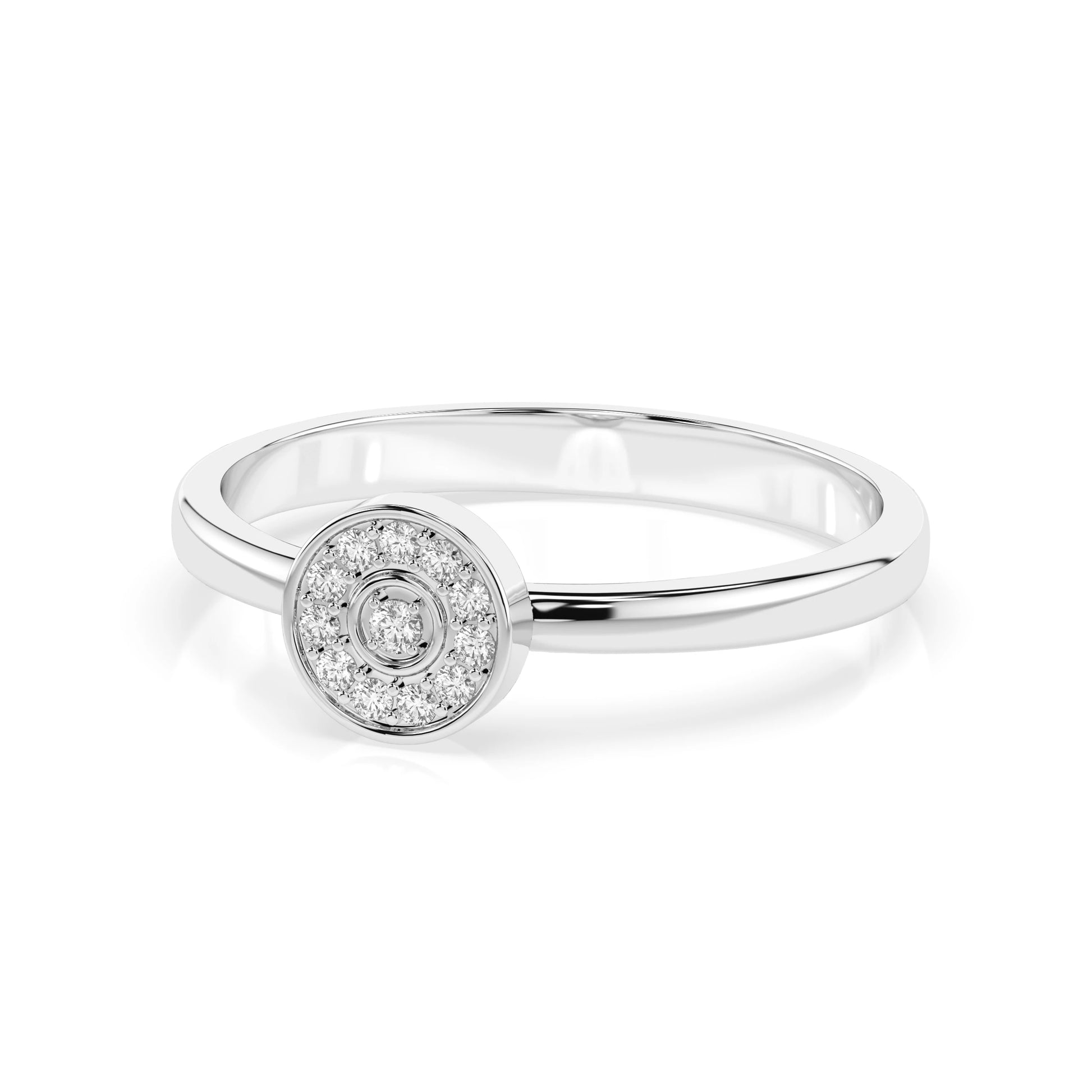 Illusion Ring (Round), 0.07 ct — 101-10075