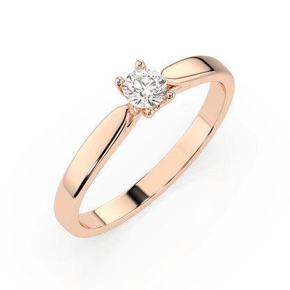Solitaire Ring (Round), 0.15 ct — 101-10046(3.4)