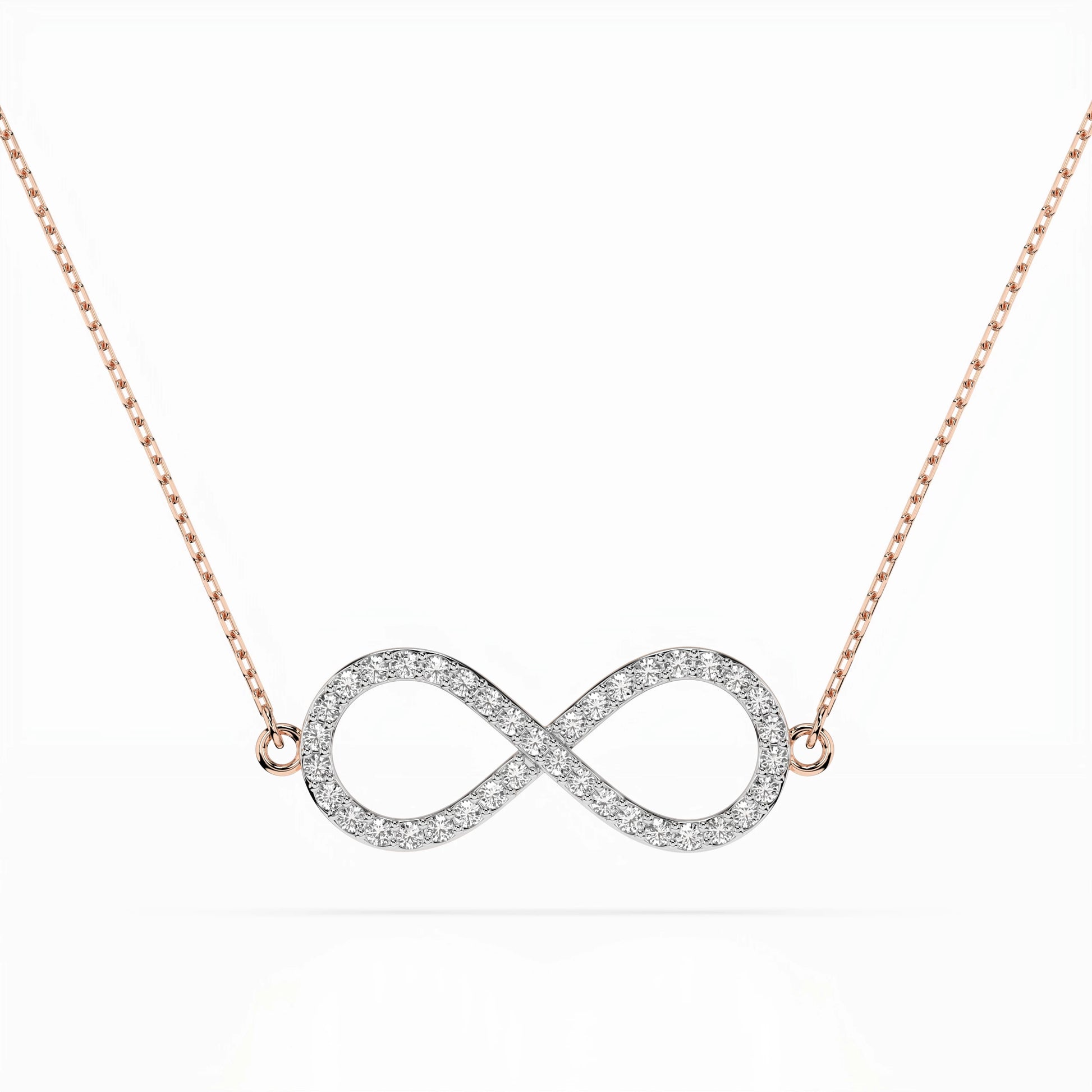 Minimalism Necklace (Round), 0.19 ct — 104-10068