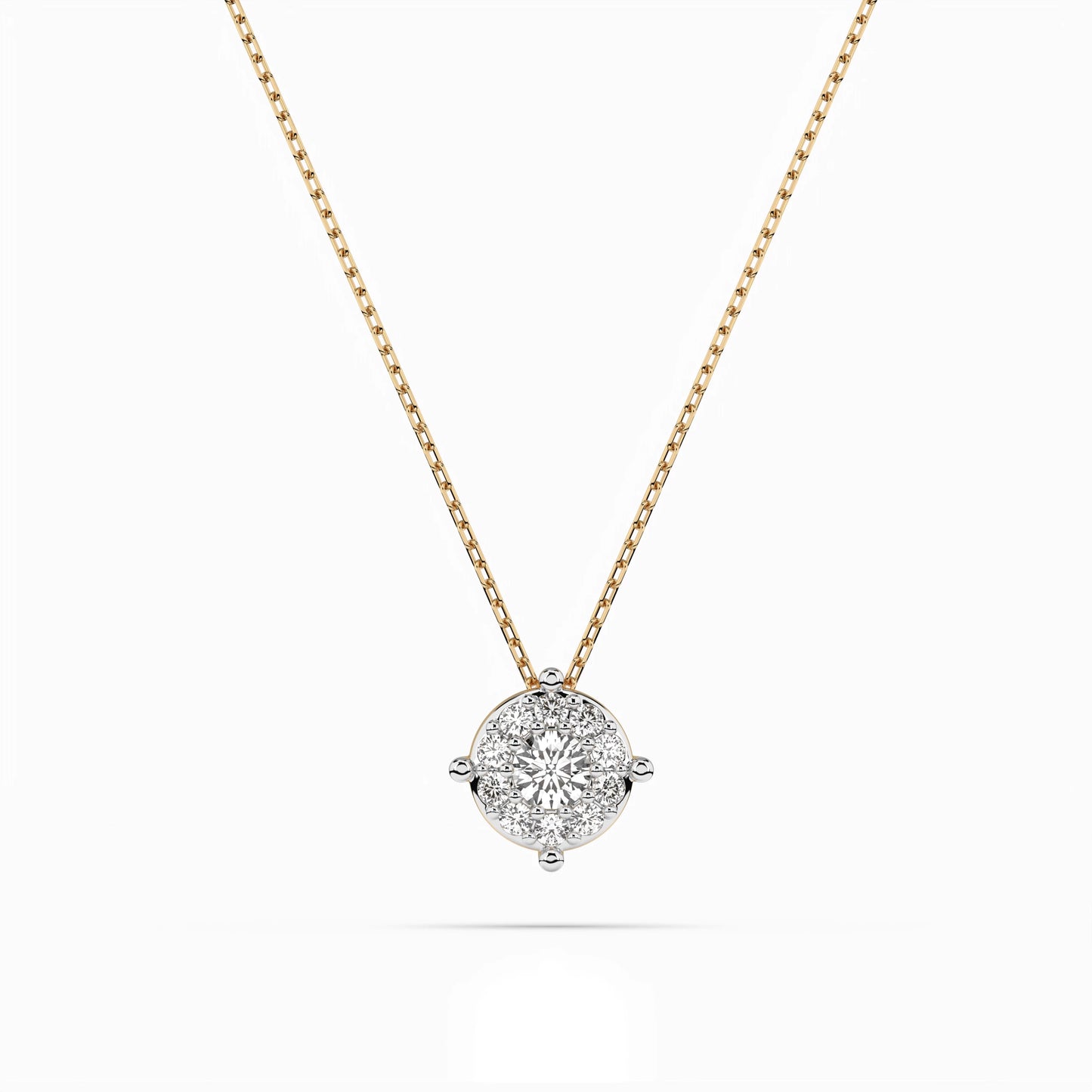 Solitaire Eternity Necklace (Round), 0.1 ct — 104-10001(3.0)