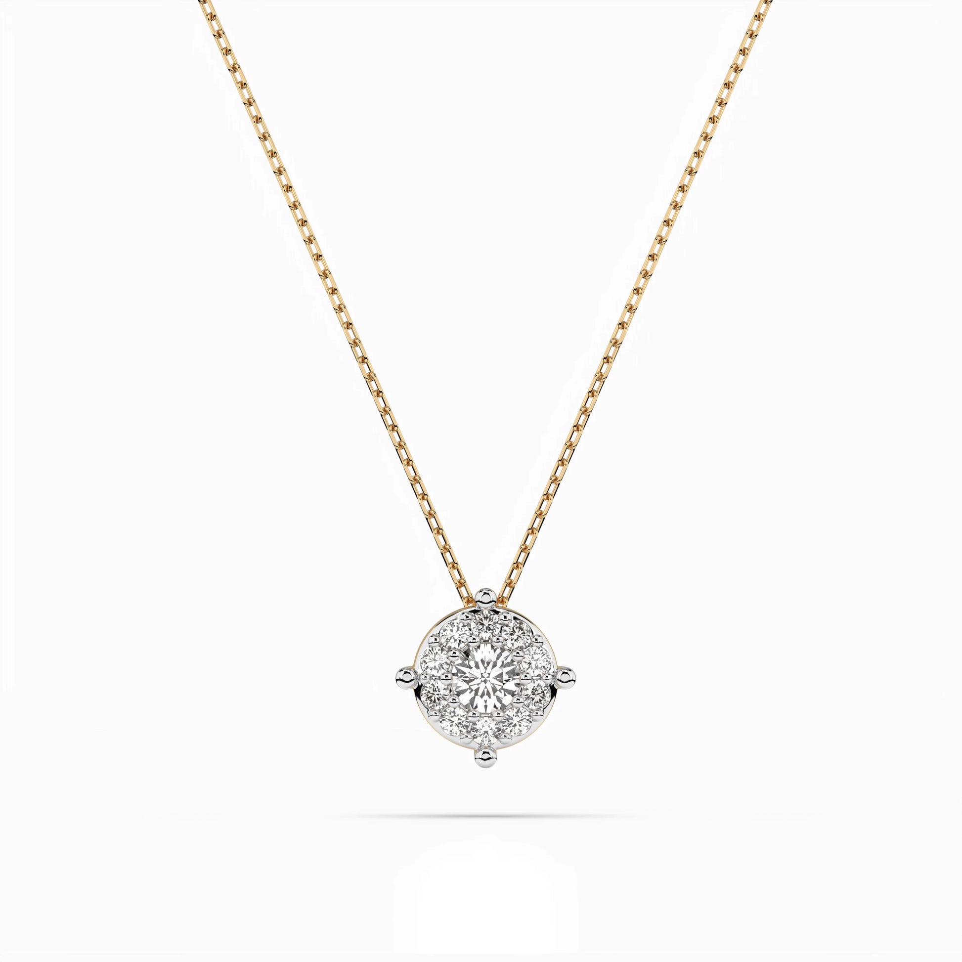 Solitaire Eternity Necklace (Round), 0.1 ct — 104-10001(3.0)