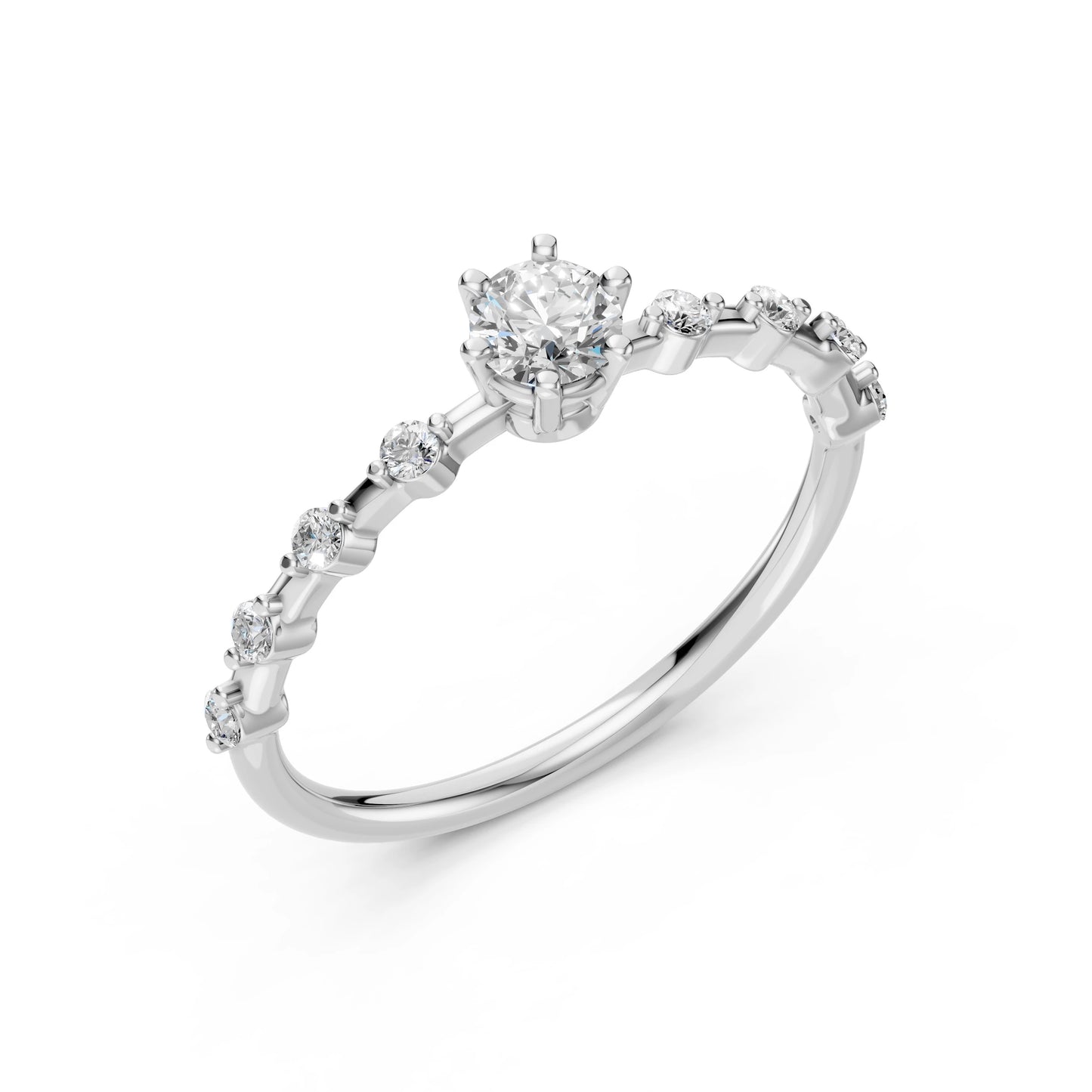 Solitaire Eternity Ring (Round), 0.3 ct — 101-10144(4.2)