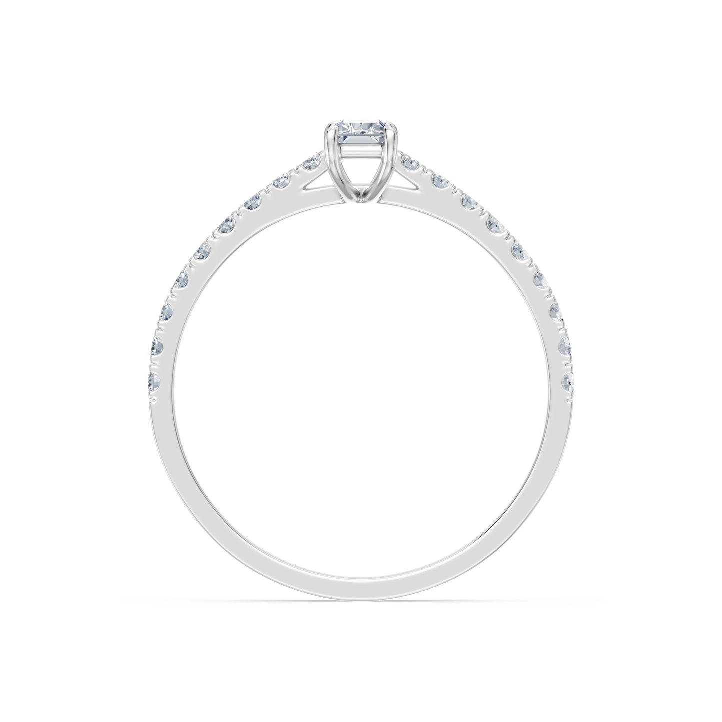 Solitaire Eternity Ring, 0.3 ct — 101-10191(0.30)BAQ